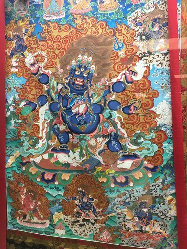 A Tibetan thangka on display at the NAMOC (Photo/Courtesy of Yang Zi) A Tibetan thangka on display at the NAMOC (Photo/Courtesy of Yang Zi)