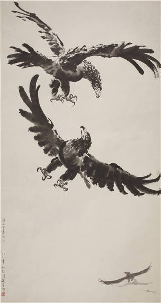 Battle by Xu Beihong. (Photo provided to chinadaily.com.cn) Battle by Xu Beihong. (Photo provided to chinadaily.com.cn)
