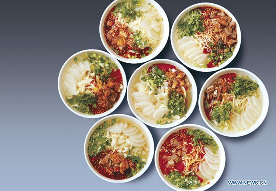 Lanzhou hand-pulled noodles.(Photo/Xinhua) Lanzhou hand-pulled noodles.(Photo/Xinhua)