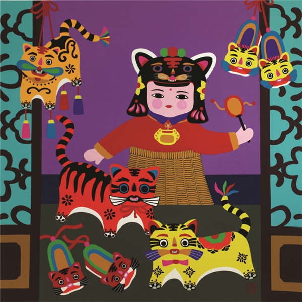 Peasant art is known for its vibrant colors and depiction of traditional Chinese culture and values. Peasant art is known for its vibrant colors and depiction of traditional Chinese culture and values.