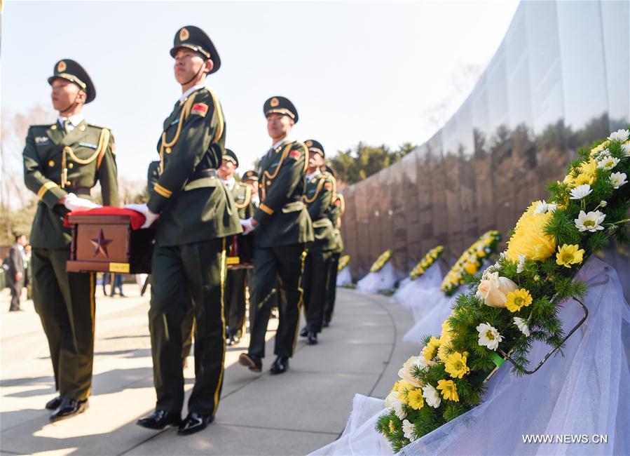 Burial ceremony held for remains of Korean War soldiers