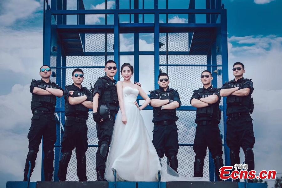 Special police officer takes 'special' wedding photos
