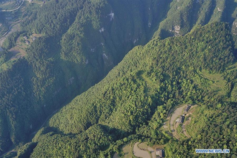 Scenery of Kuankuoshui National Nature Reserve in Guizhou