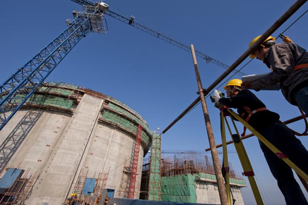 The Fuqing nuclear power plant is under construction.(Photo/China Daily) The Fuqing nuclear power plant is under construction.(Photo/China Daily)