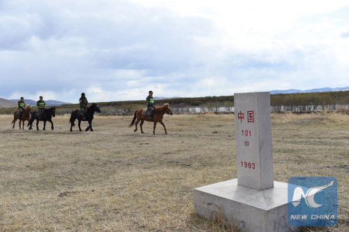 Photo taken on May 9, 2015 shows the Chinese side of the China-Russia border. (Xinhua/Shao Kun) Photo taken on May 9, 2015 shows the Chinese side of the China-Russia border. (Xinhua/Shao Kun)