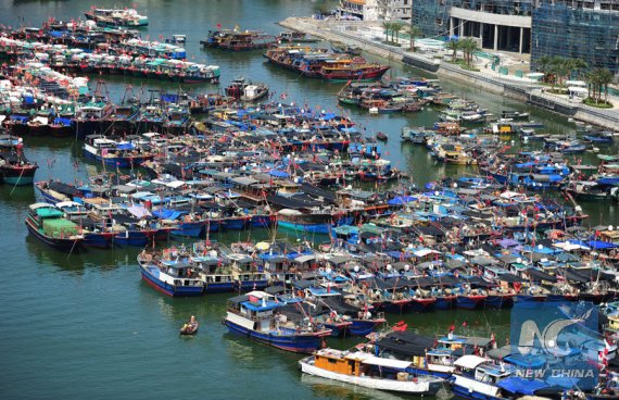 Fishing boats berth at a whart in Sanya, south China's Hainan Province, May 16, 2016. China banned fishing from May 16 to Aug. 1 in the South China Sea, a measure taken for the 18th consecutive year. (Photo: Xinhua/Sha Xiaofeng) Fishing boats berth at a whart in Sanya, south China's Hainan Province, May 16, 2016. China banned fishing from May 16 to Aug. 1 in the South China Sea, a measure taken for the 18th consecutive year. (Photo: Xinhua/Sha Xiaofeng)