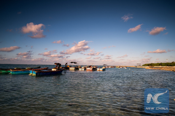 This photo taken on Dec. 11, 2015 shows uniquely beautiful winter scenery of the Zhaoshu Island in the South China Sea. (Xinhua file photo/Zhao Yingquan) This photo taken on Dec. 11, 2015 shows uniquely beautiful winter scenery of the Zhaoshu Island in the South China Sea. (Xinhua file photo/Zhao Yingquan)