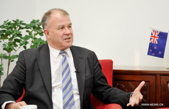 John McKinnon, New Zealand’s Ambassador to China, accepts Xinhuanet's interview on Feb. 28, 2017. (Xinhuanet/Xu Xin) John McKinnon, New Zealand’s Ambassador to China, accepts Xinhuanet's interview on Feb. 28, 2017. (Xinhuanet/Xu Xin)