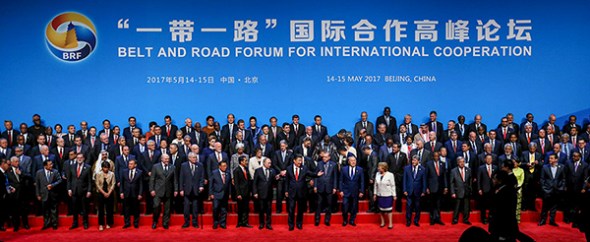 President Xi Jinping and other delegates and guests take a group photo during the opening session of the Belt and Road Forum for International Cooperation in Beijing, on May 14, 2017. (XU JINGXING/CHINA DAILY) President Xi Jinping and other delegates and guests take a group photo during the opening session of the Belt and Road Forum for International Cooperation in Beijing, on May 14, 2017. (XU JINGXING/CHINA DAILY)