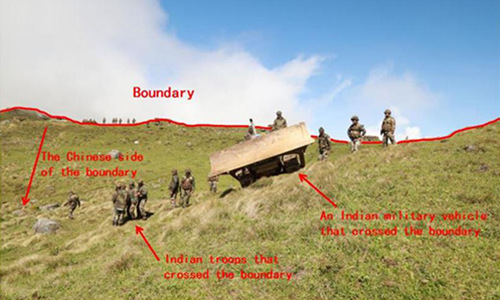 The graphics shows an appendix released in the document titled The Facts and China's Position Concerning the Indian Border Troops' Crossing of the China-India Boundary in the Sikkim Sector into the Chinese Territory. (Xinhua/Qu Zhendong) The graphics shows an appendix released in the document titled The Facts and China's Position Concerning the Indian Border Troops' Crossing of the China-India Boundary in the Sikkim Sector into the Chinese Territory. (Xinhua/Qu Zhendong)